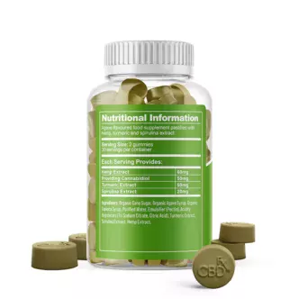 CBD +FX Hemp Gummies Turmeric Spirulina