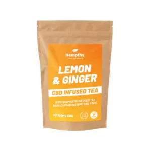 HEMPTHY CBD INFUSED TEA BAGS 160MG LEMON GINGER HEMPTHY CBD INFUSED TEA BAGS 160MG - LEMON & GINGER