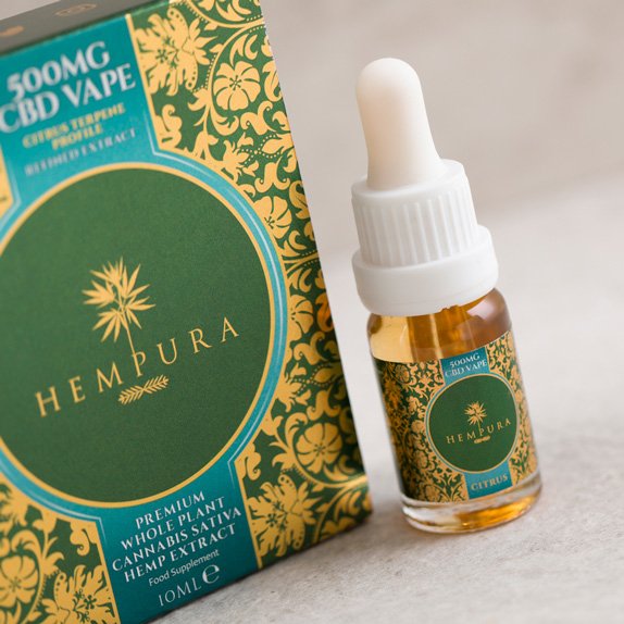Hempura 500mg Refined CBD Vape Juice with Terpenes (10ml)