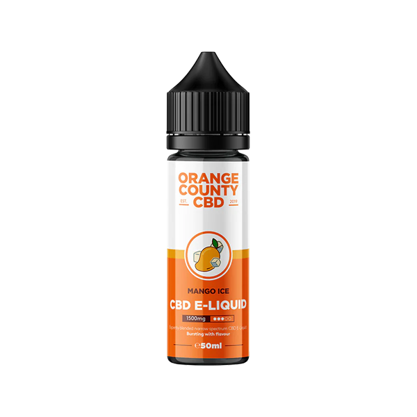 JWNAL0144X0068.png Orange County CBD 1500mg Broad Spectrum CBD E-liquid 50ml (50VG/50PG) - Image 1