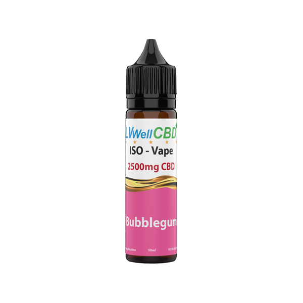 LVWell CBD Iso-Vape 2500mg CBD E-liquid 50ml (50VG/50PG) - Image 5
