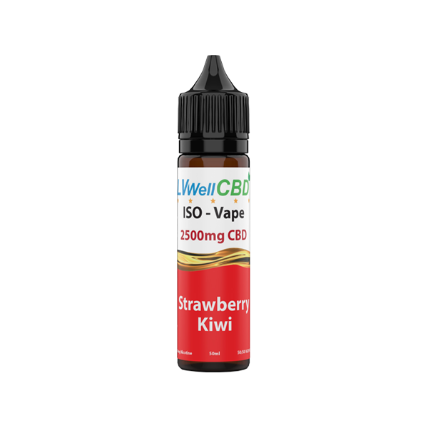 LVWell CBD Iso-Vape 2500mg CBD E-liquid 50ml (50VG/50PG) - Image 2