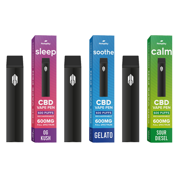 Hempthy 600mg CBD Disposable Vape Pen 600 Puffs - Image 4
