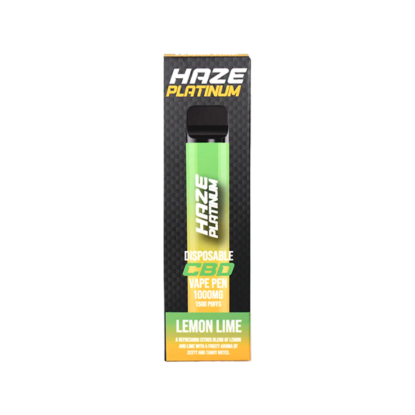 Haze Platinum 1000mg CBD Disposable Vape Device 1500 Puffs - Image 1