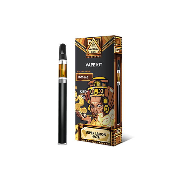 Aztec CBD 1000mg Vape Kit - 1ml - Image 7