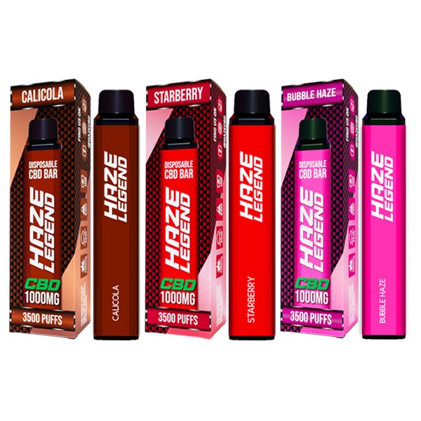 Haze Legend 1000mg CBD Disposable Vape Device 3500 Puffs - Image 1