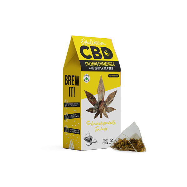 JWNEA0053X0483BTGOF.png Equilibrium CBD 48mg Full Spectrum Chamomile Tea Bags Box of 12 (BUY 2 GET 1 FREE) - Image 1