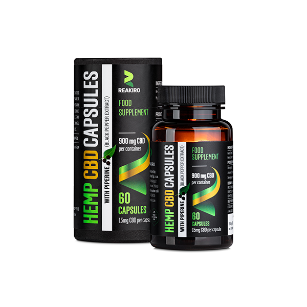 JWNEC0013Z0137BOGOF.png Reakiro 900mg CBD Full Spectrum Vegan Piperine Capsules - 60 Caps (BUY 1 GET 1 FREE) - Image 1
