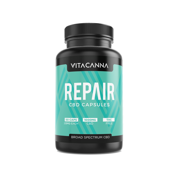 Vita Canna 1000mg Broad Spectrum CBD Vegan Capsules - 50 Caps - Image 7
