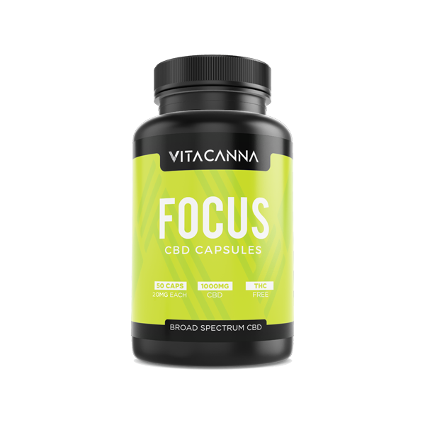 Vita Canna 1000mg Broad Spectrum CBD Vegan Capsules - 50 Caps - Image 6