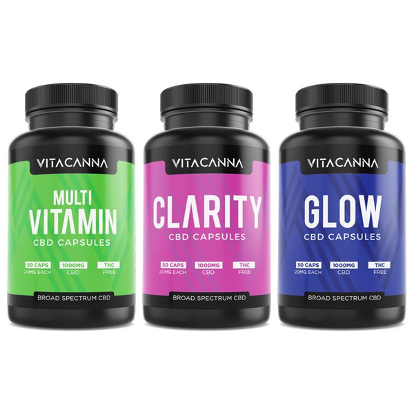 Vita Canna 1000mg Broad Spectrum CBD Vegan Capsules - 50 Caps - Image 8