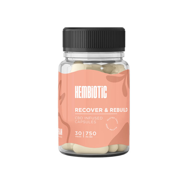 Hembiotic 750mg CBD Capsules - 30 Caps - Image 6