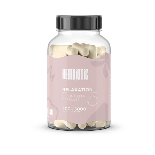 Hembiotic 5000mg Bulk CBD Capsules - 200 Caps - Image 7