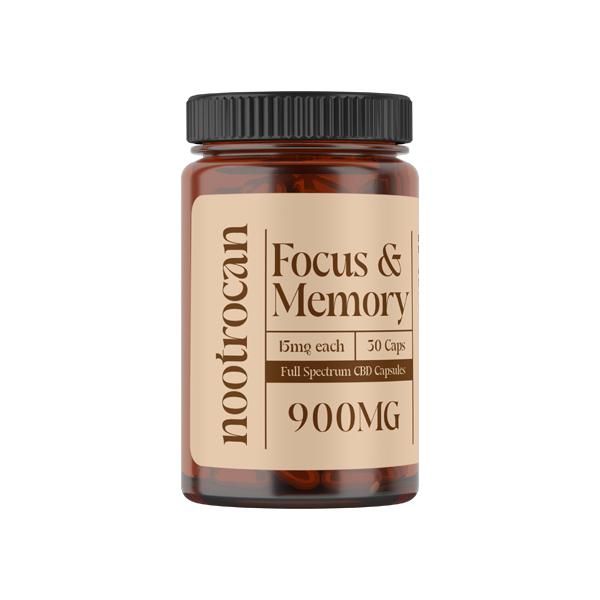 Nootrocan 900mg Full Spectrum CBD Nootropic Capsules - 60 Caps - Image 1