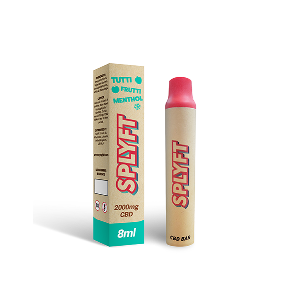 SPLYFT 2000mg CBD Biodegradable Eco Bar Disposable Vape - 3500 puffs - Image 1