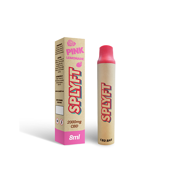 SPLYFT 2000mg CBD Biodegradable Eco Bar Disposable Vape - 3500 puffs - Image 2
