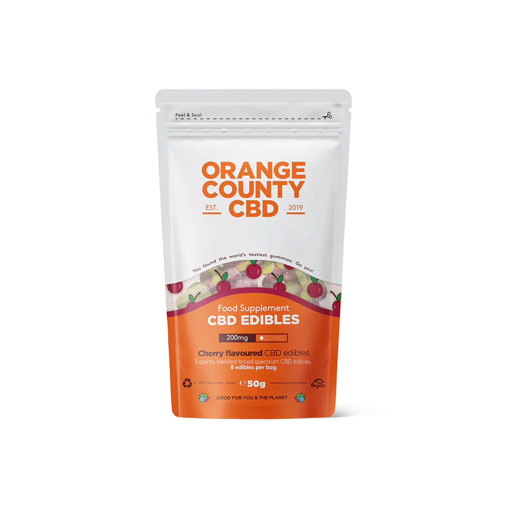 Orange County CBD Gummy Cherries Grab Bag (200mg)