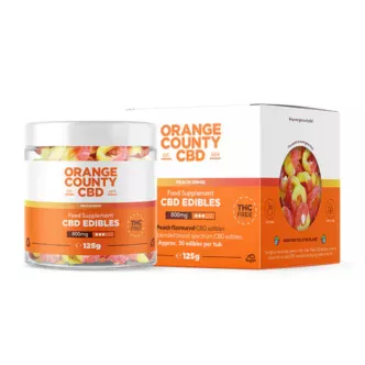 OrangeCountyCBD-Gummies-SmallTubs-PeachRings-