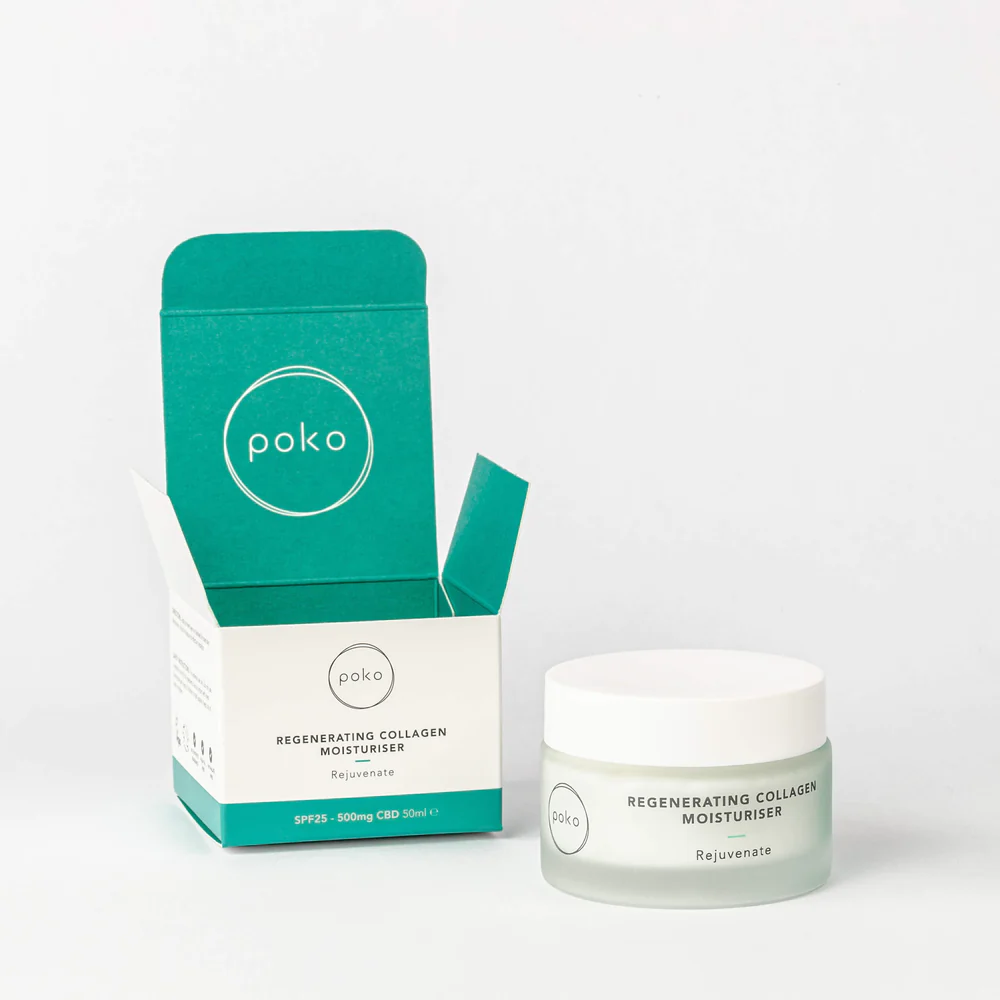 Poko 500mg CBD Regenerating Collagen Moisturiser - 30ml