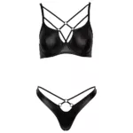 Cottelli Matte Black Bra Set Size: 80b-m - Image 3