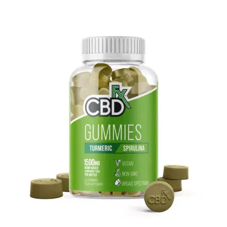 CBD +FX Hemp Gummies Turmeric Spirulina